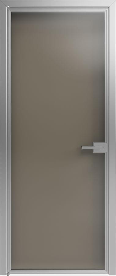 Стеклянная Дверь Scala Бронза Зеркальная (T10) Серебро