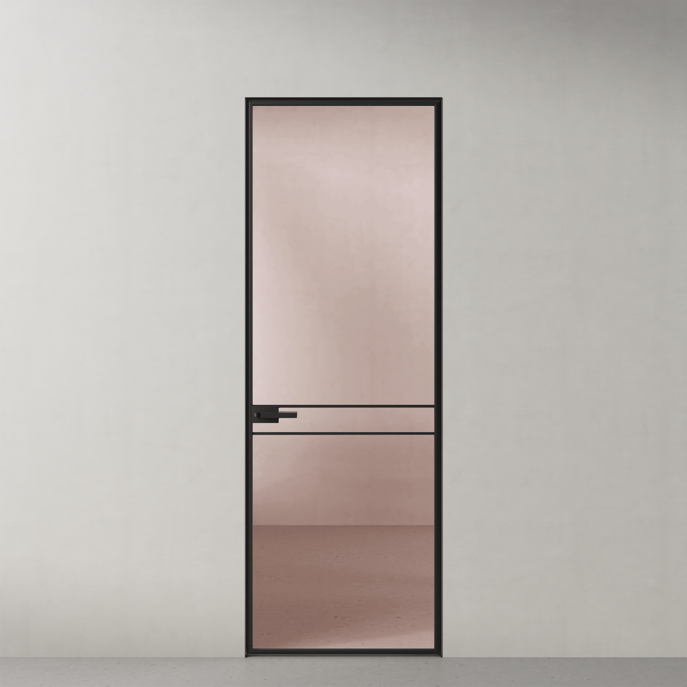 Стеклянная дверь Grafica, GR14 стекло бронза прозрачная