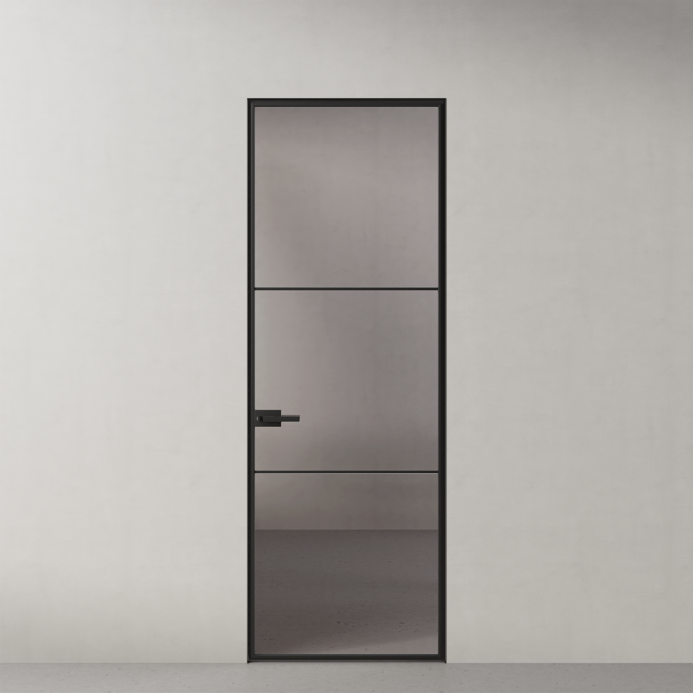 Стеклянная дверь Grafica, GR12 стекло серое прозрачное