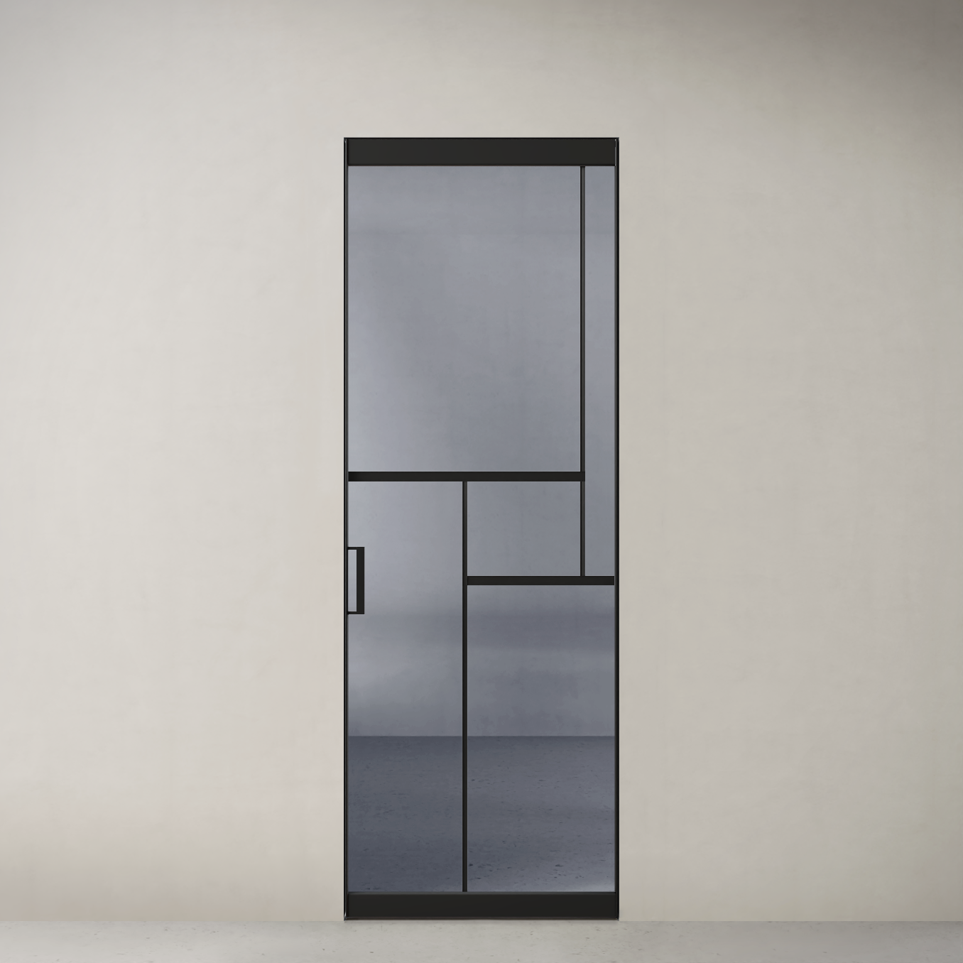 Дверь Сёдзи, sz2 стекло серебро темное