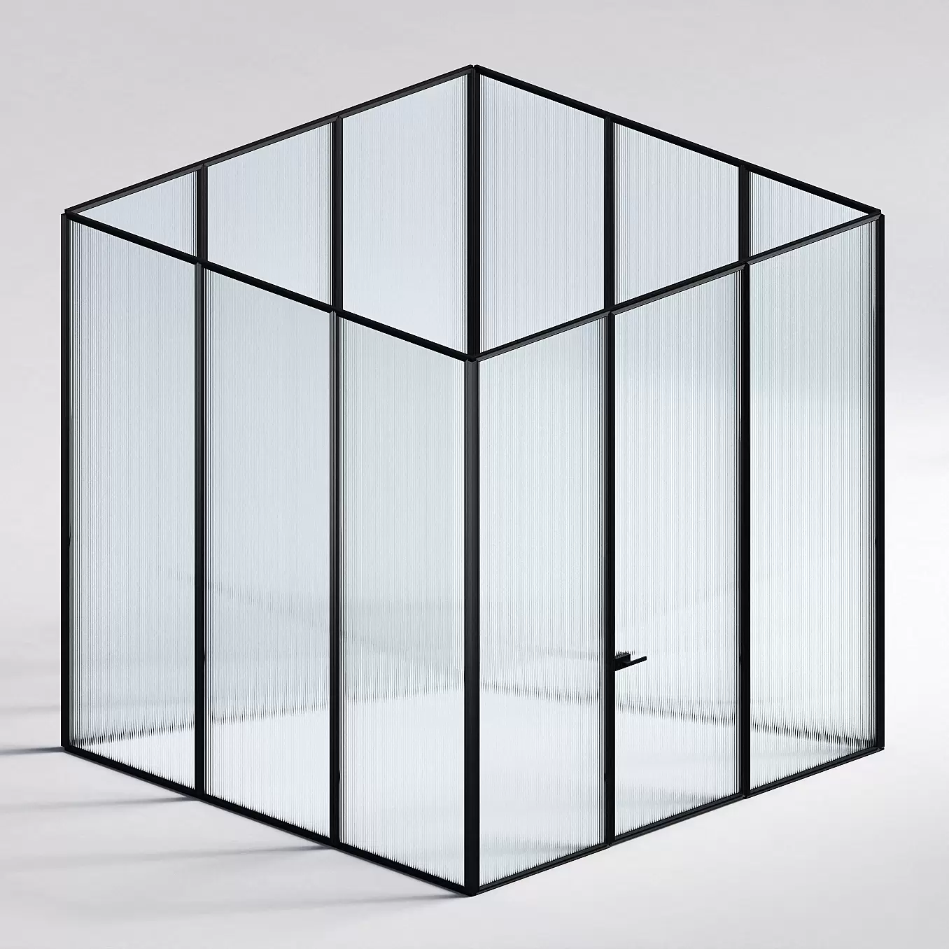 Межкомнатная перегородка Система 1000 линий , черный