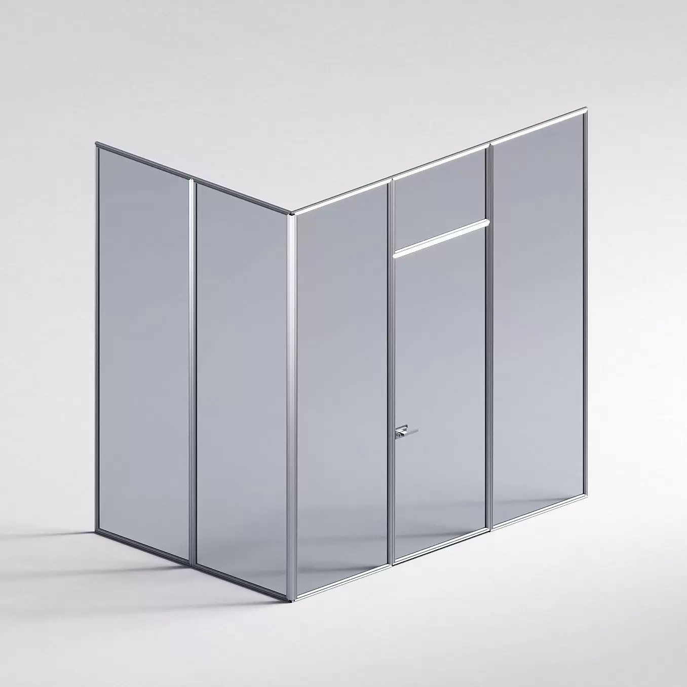 Межкомнатная перегородка Система 1000 линий , серебряный