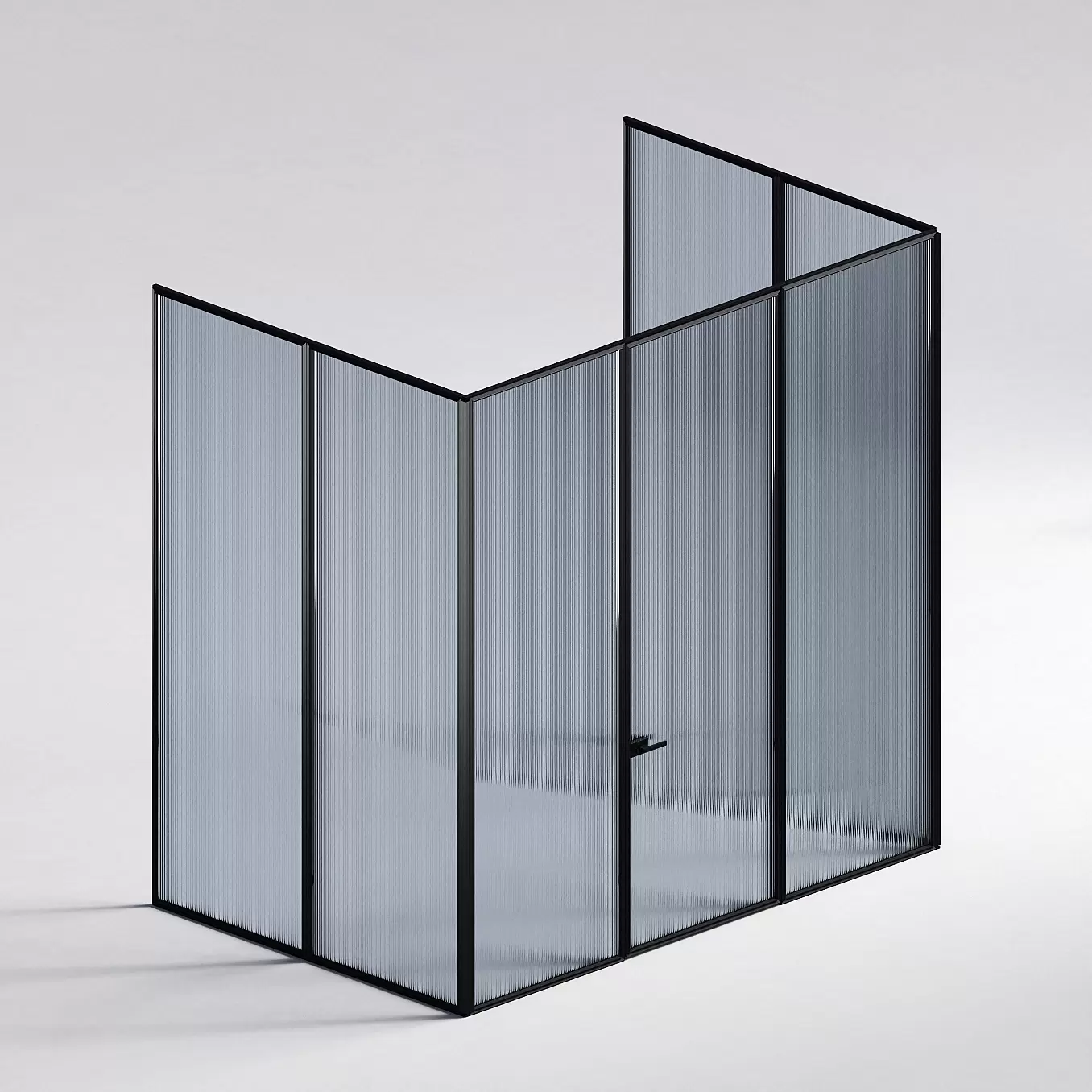 Межкомнатная перегородка Система 1000 линий , черный