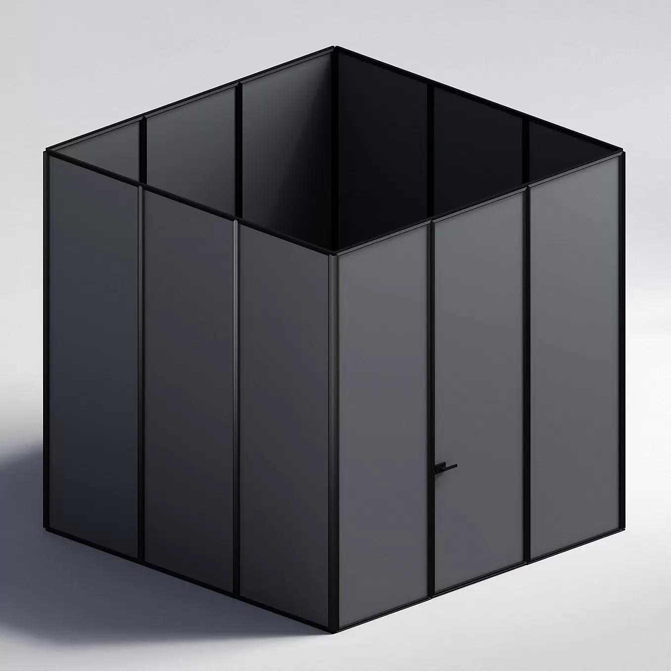 Межкомнатная перегородка Система 1000 линий , черный