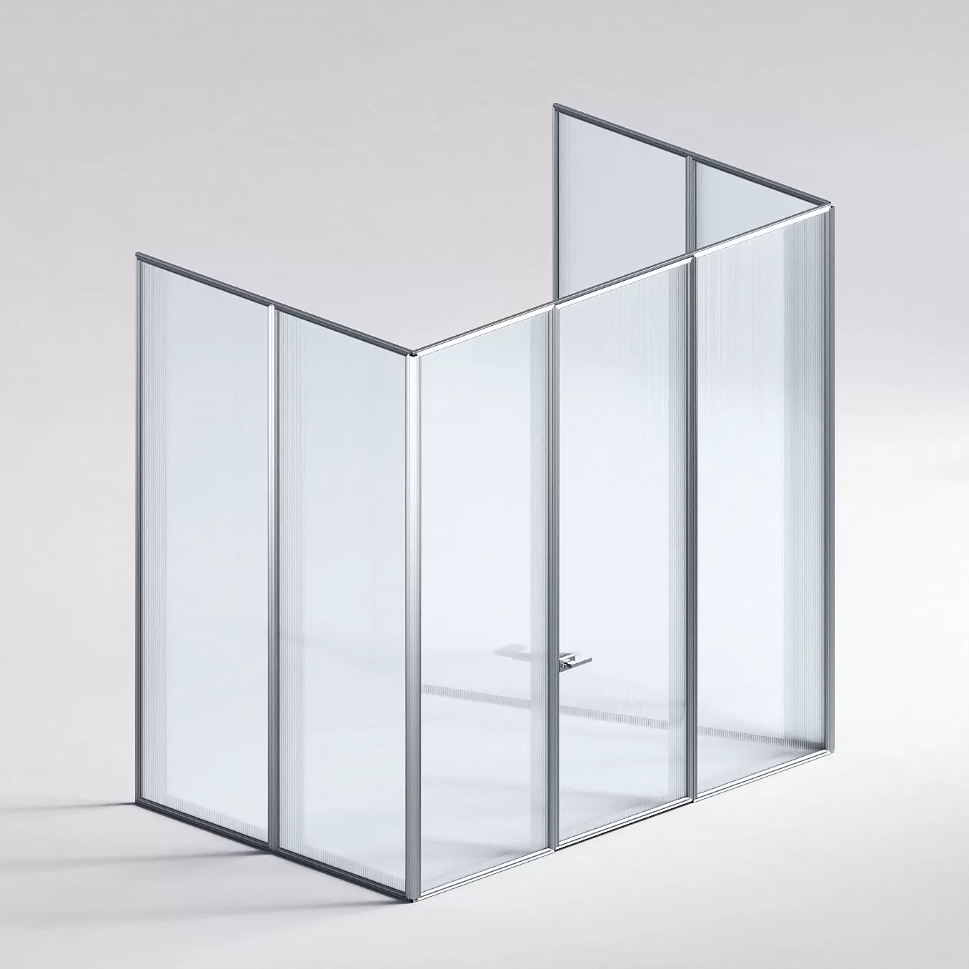 Межкомнатная перегородка Система 1000 линий , серебряный