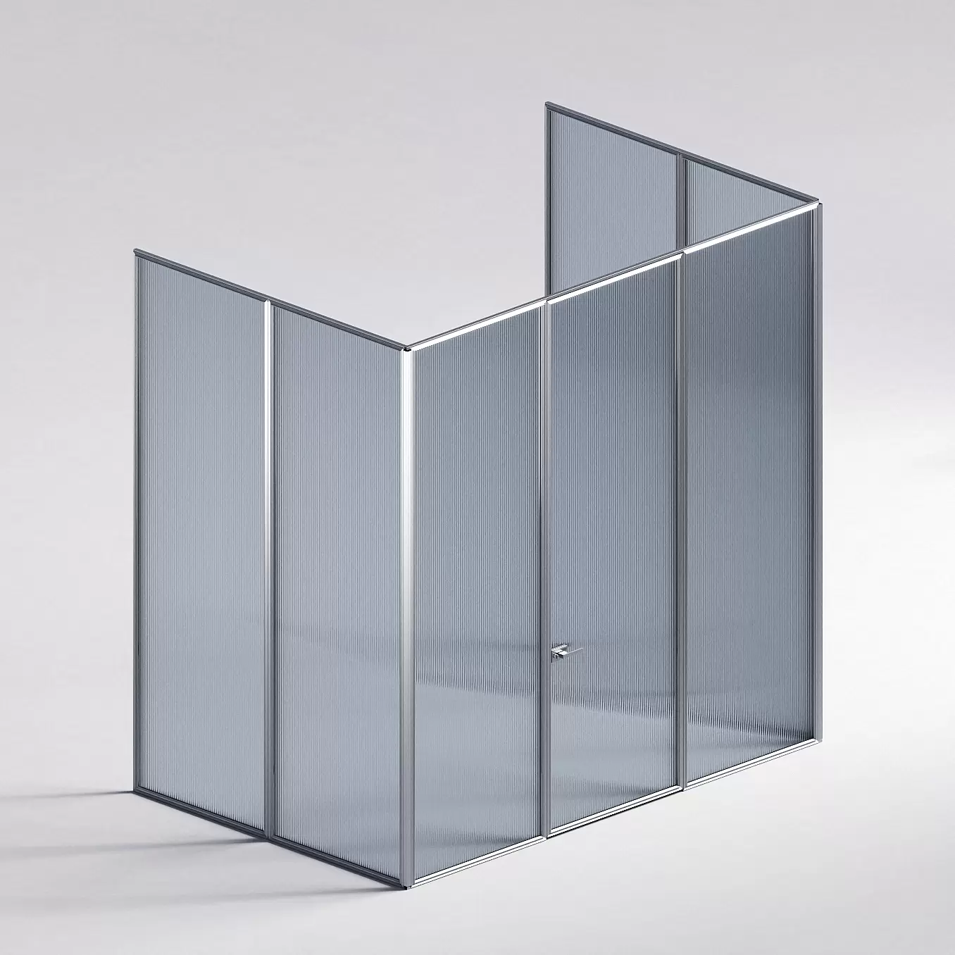 Межкомнатная перегородка Система 1000 линий , серебряный