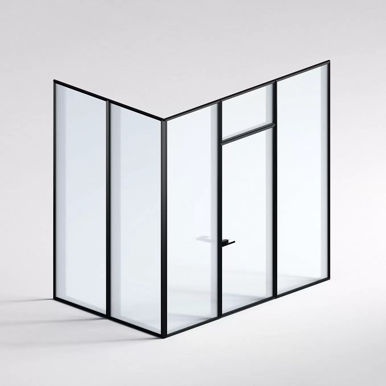 Межкомнатная перегородка Система 1000 линий , черный