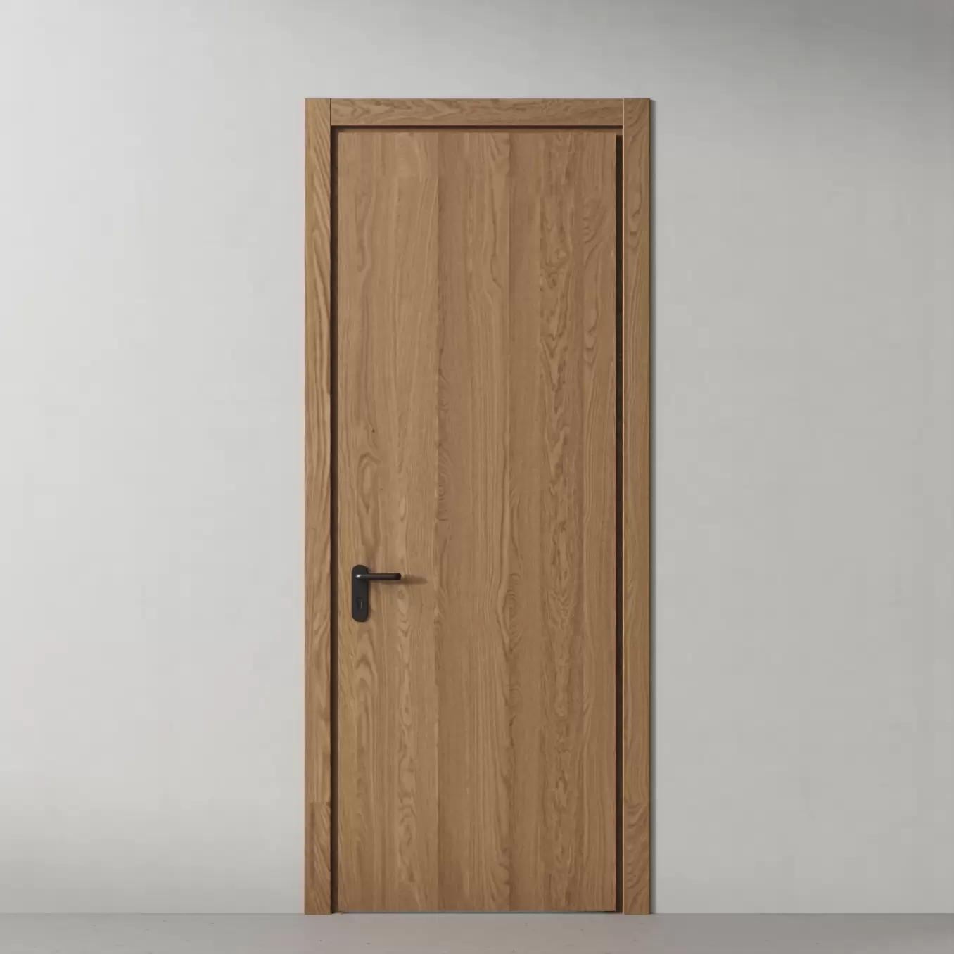 Противопожарные двери EI30, классический дуб