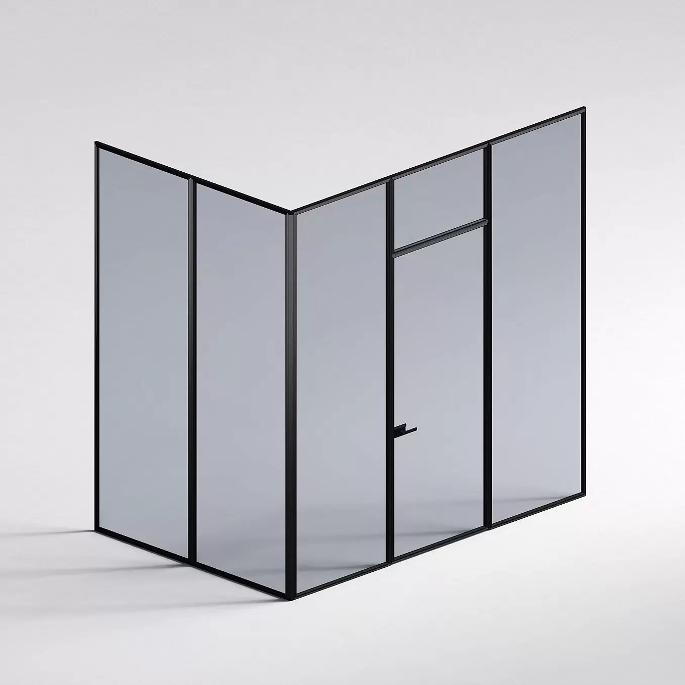 Межкомнатная перегородка Система 1000 линий , черный