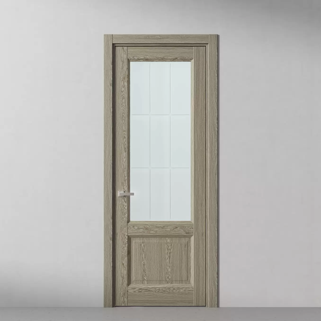 Межкомнатная дверь Elegant, модель 158 Натуральный дуб шелковистый