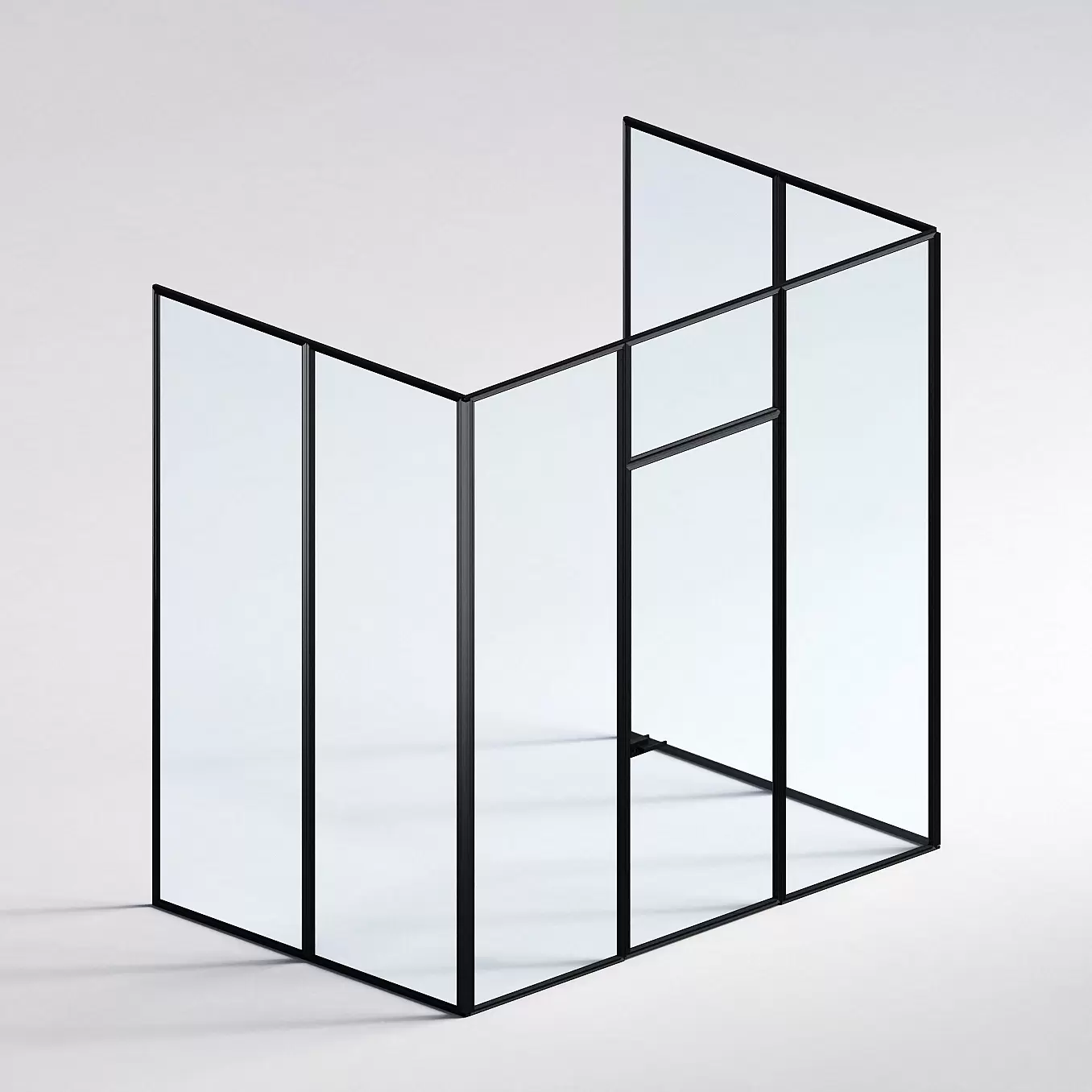 Межкомнатная перегородка Система 1000 линий , черный