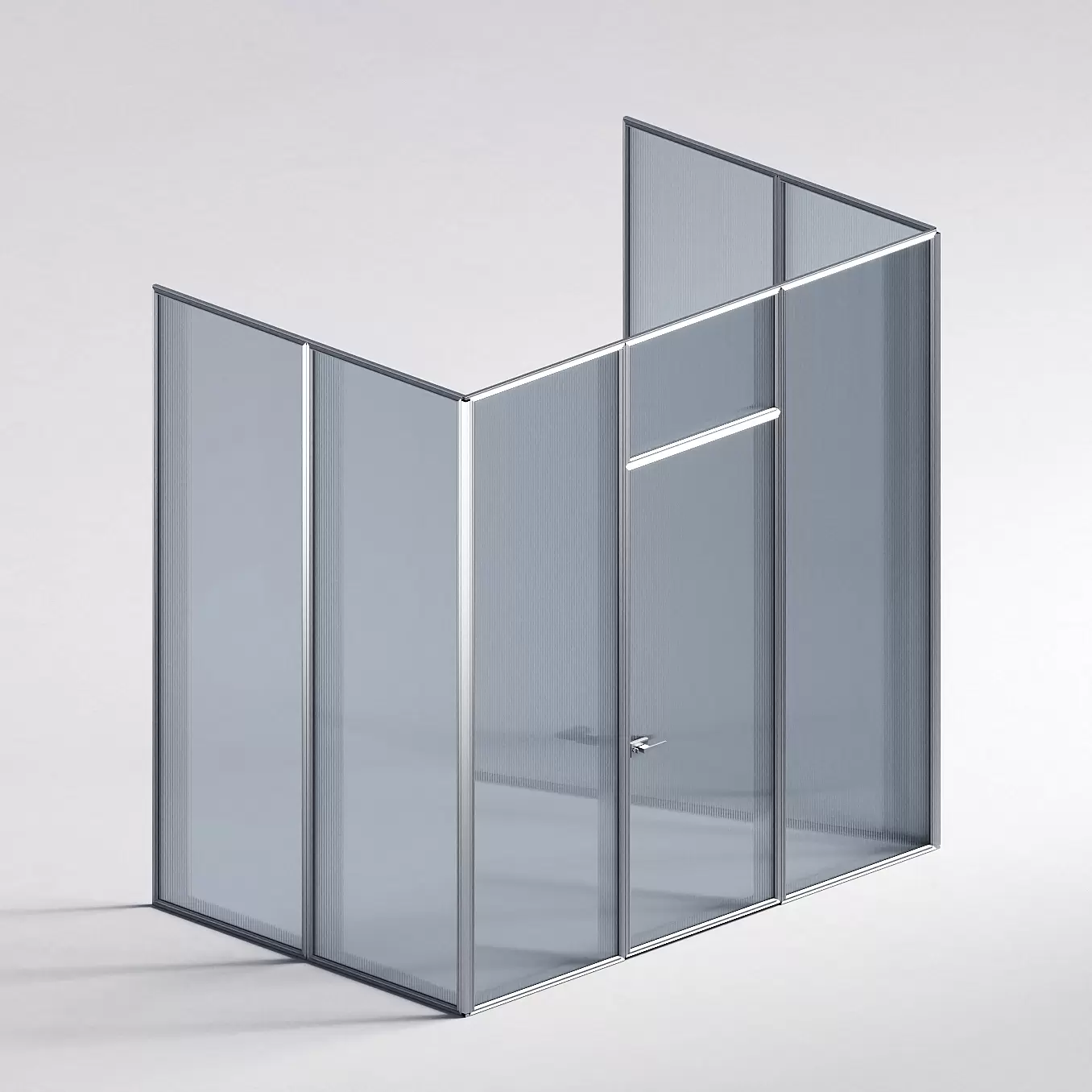 Межкомнатная перегородка Система 1000 линий , серебряный