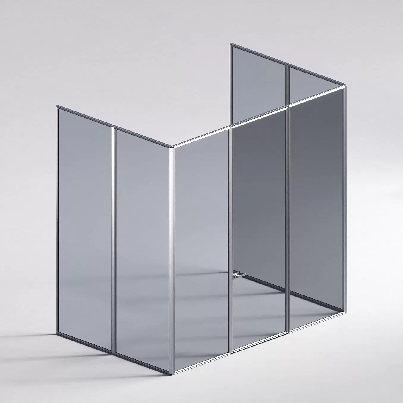 Межкомнатная перегородка Система 1000 линий , серебряный