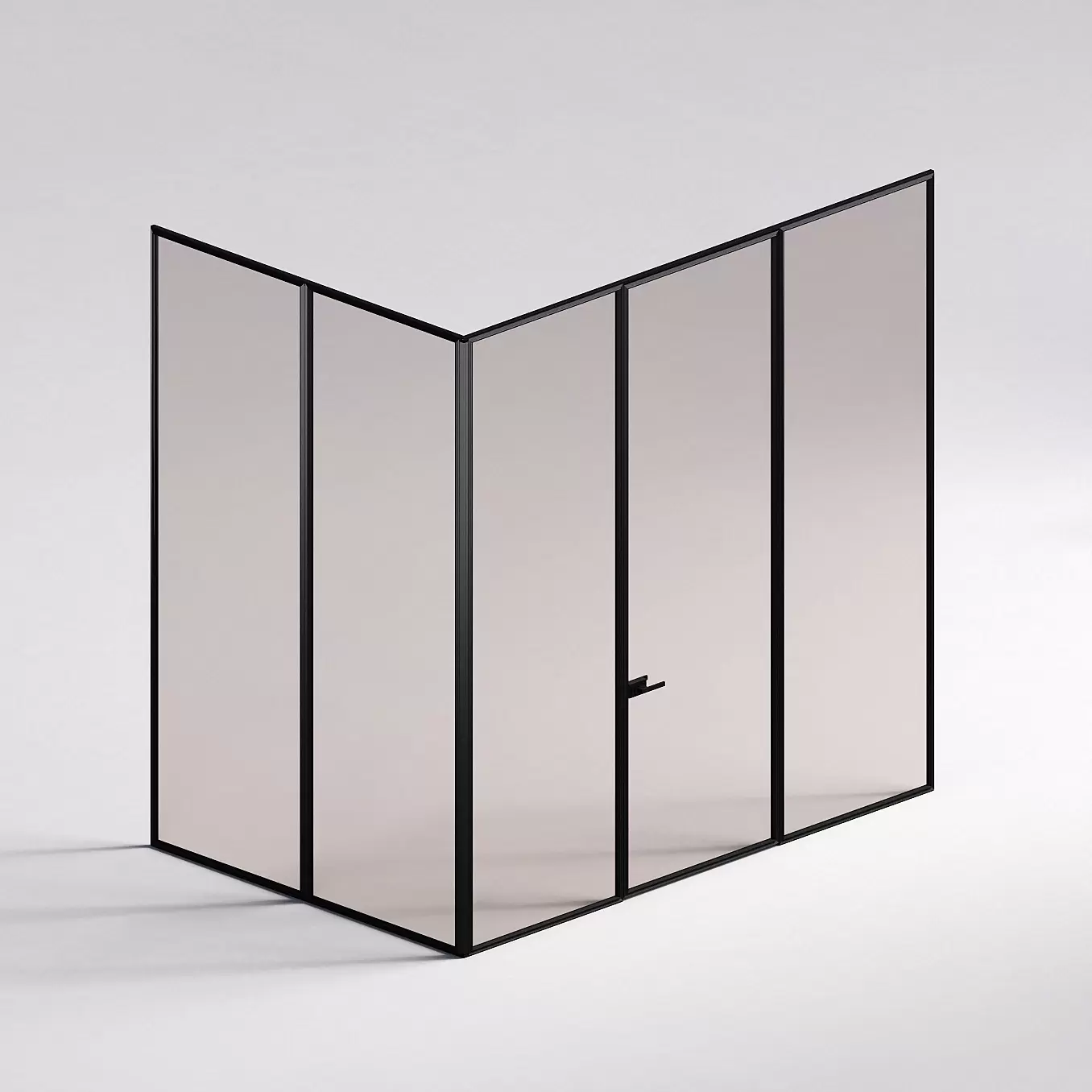 Межкомнатная перегородка Система 1000 линий , черный