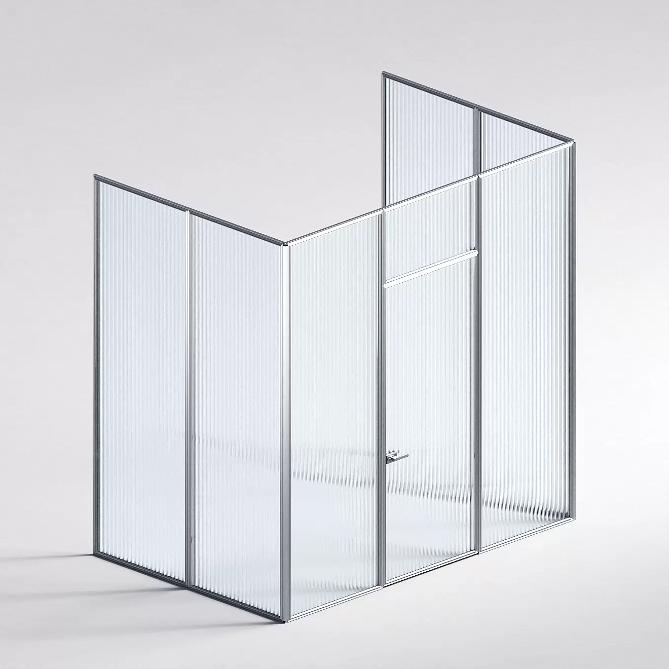 Межкомнатная перегородка Система 1000 линий , серебряный