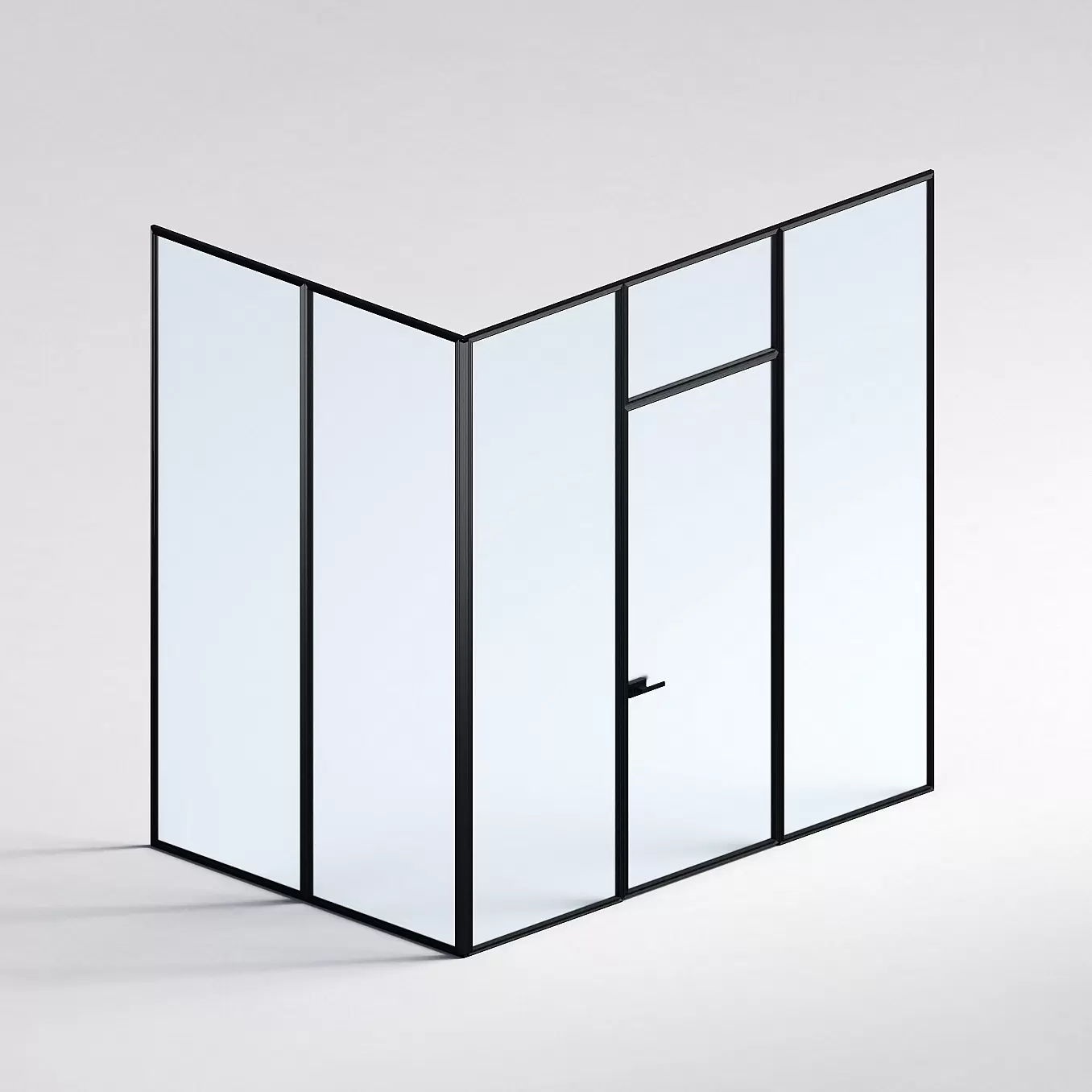 Межкомнатная перегородка Система 1000 линий , черный