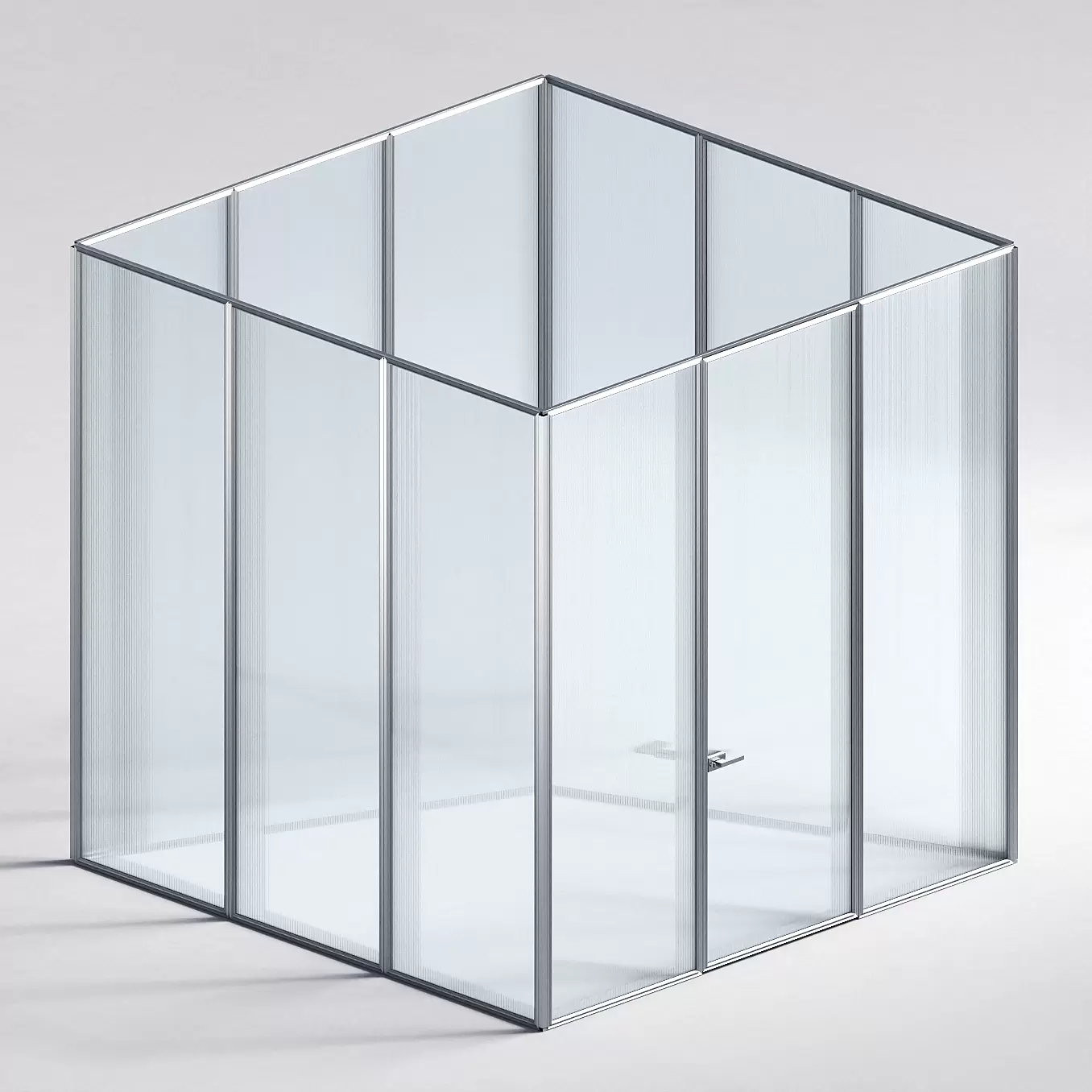 Межкомнатная перегородка Система 1000 линий , серебряный