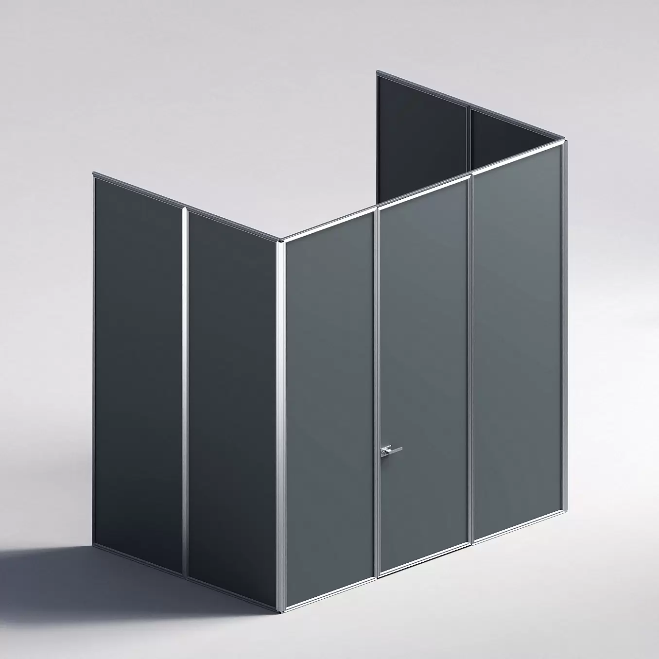 Межкомнатная перегородка Система 1000 линий , серебряный