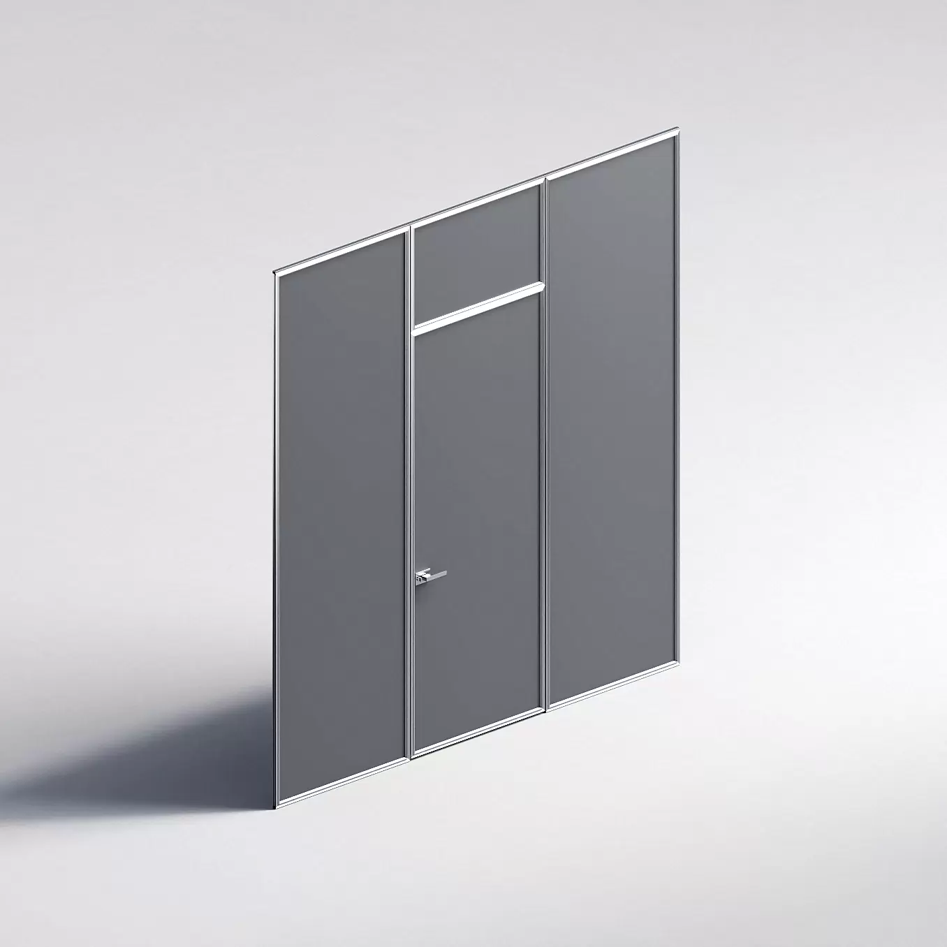 Межкомнатная перегородка Система 1000 линий , серебряный