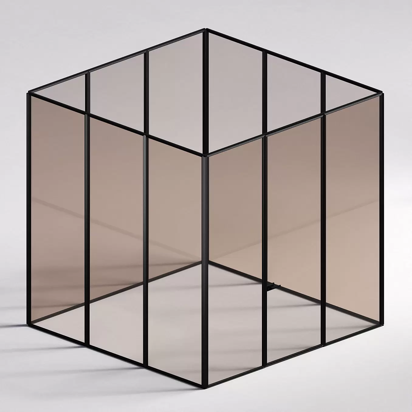 Межкомнатная перегородка Система 1000 линий , черный