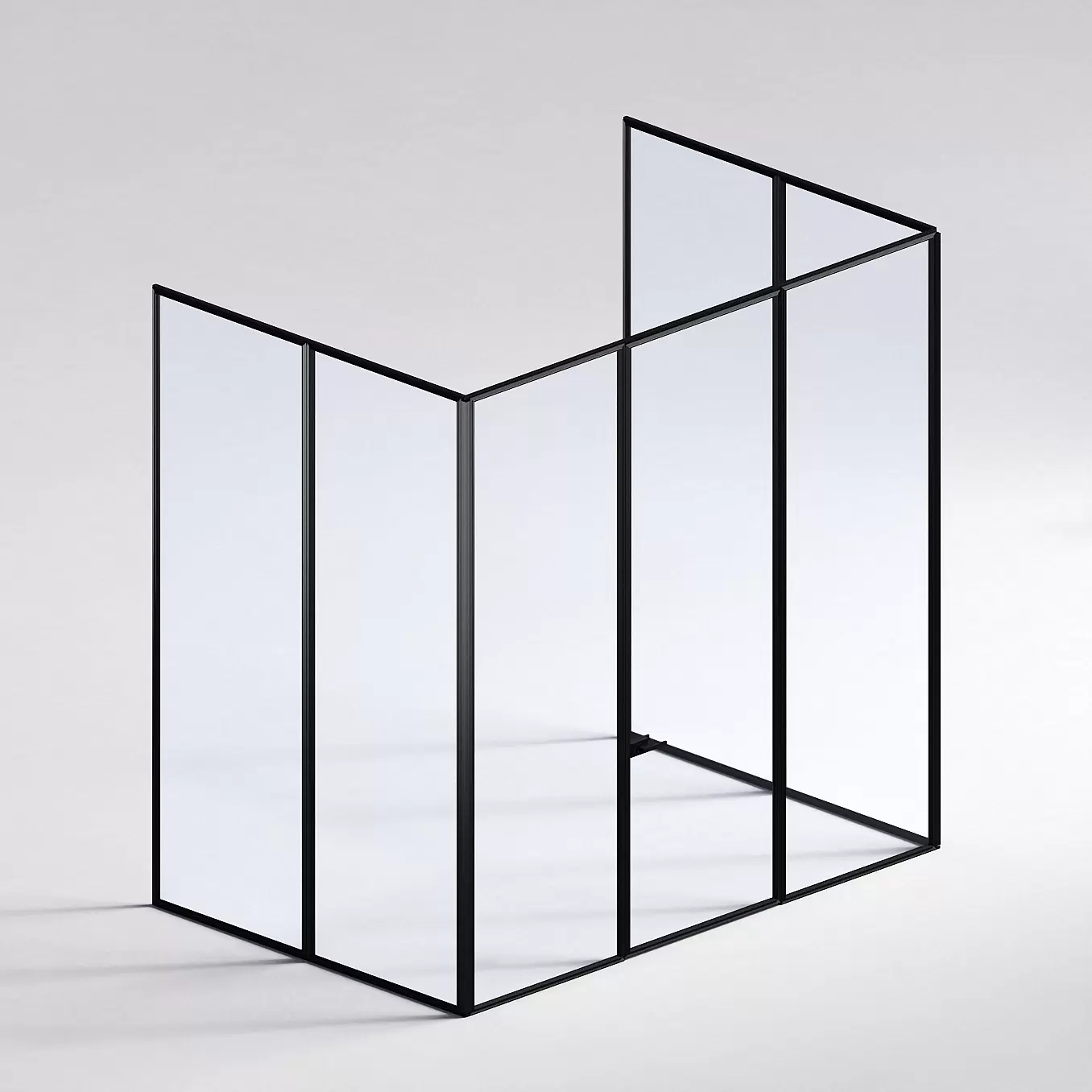 Межкомнатная перегородка Система 1000 линий , черный