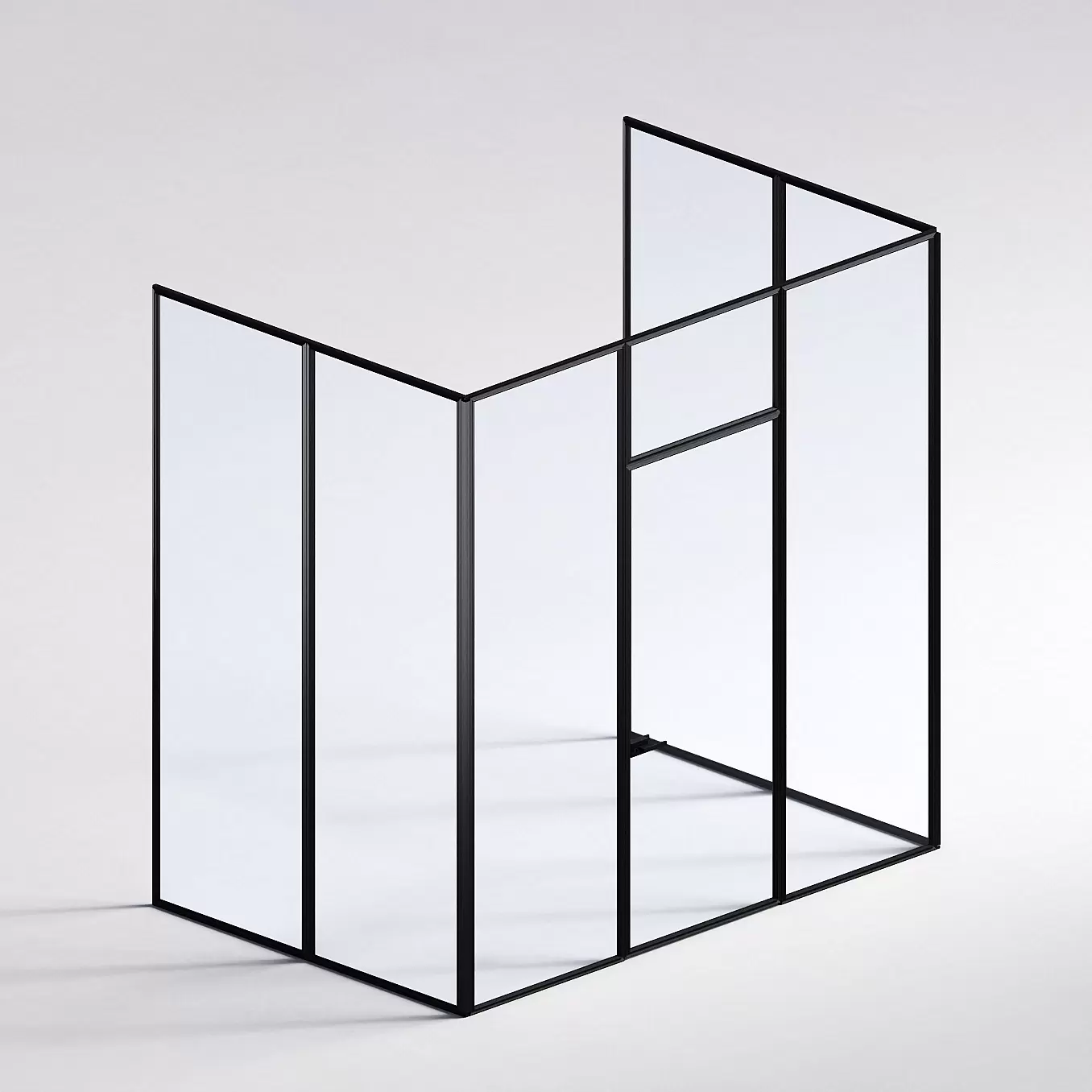Межкомнатная перегородка Система 1000 линий , черный