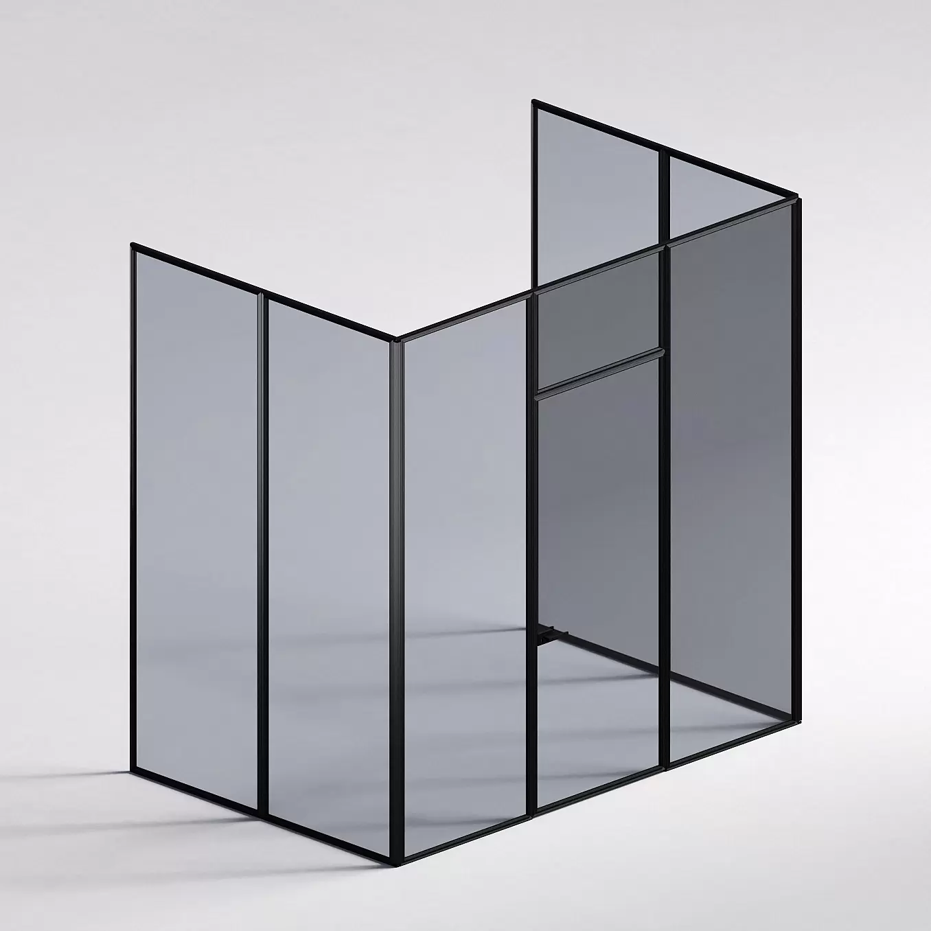 Межкомнатная перегородка Система 1000 линий , черный