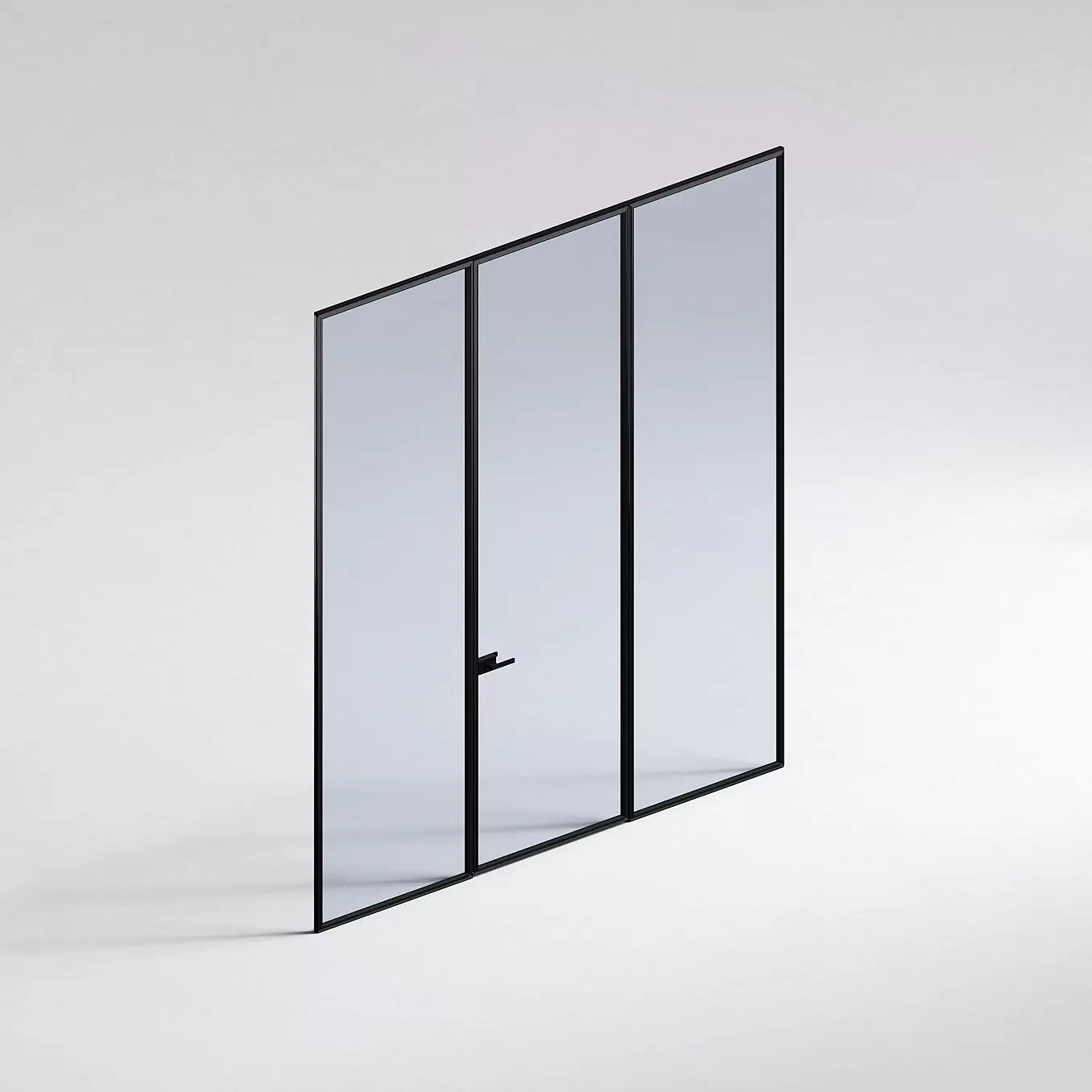 Межкомнатная перегородка Система 1000 линий , черный