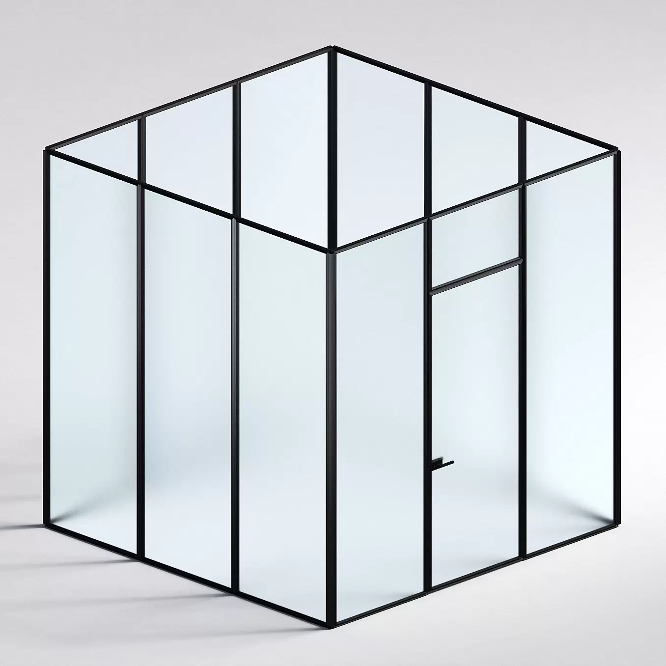 Межкомнатная перегородка Система 1000 линий , черный