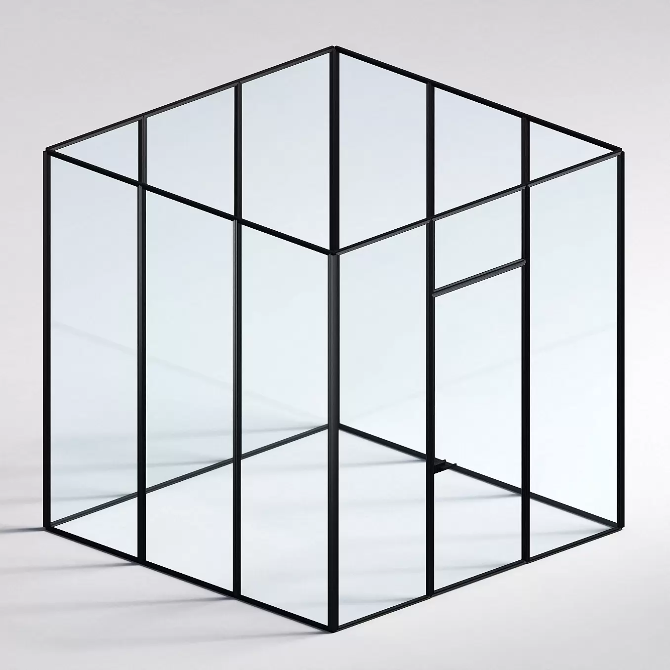 Межкомнатная перегородка Система 1000 линий , черный