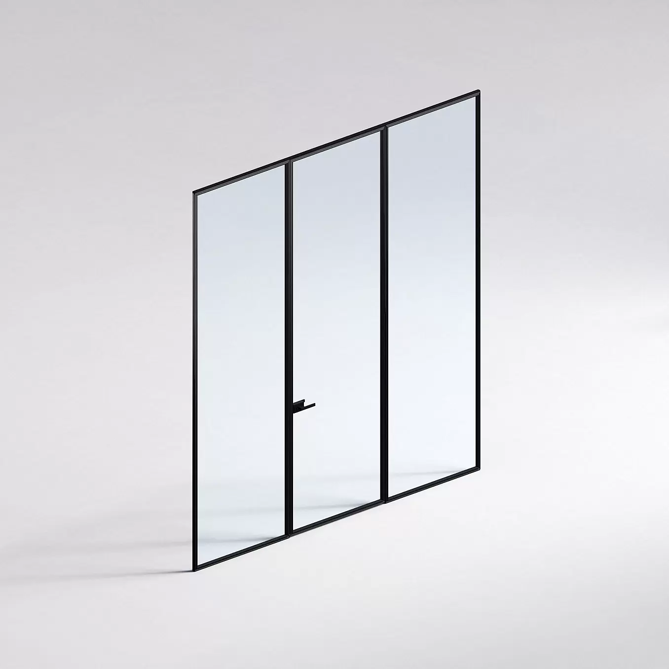 Межкомнатная перегородка Система 1000 линий , черный