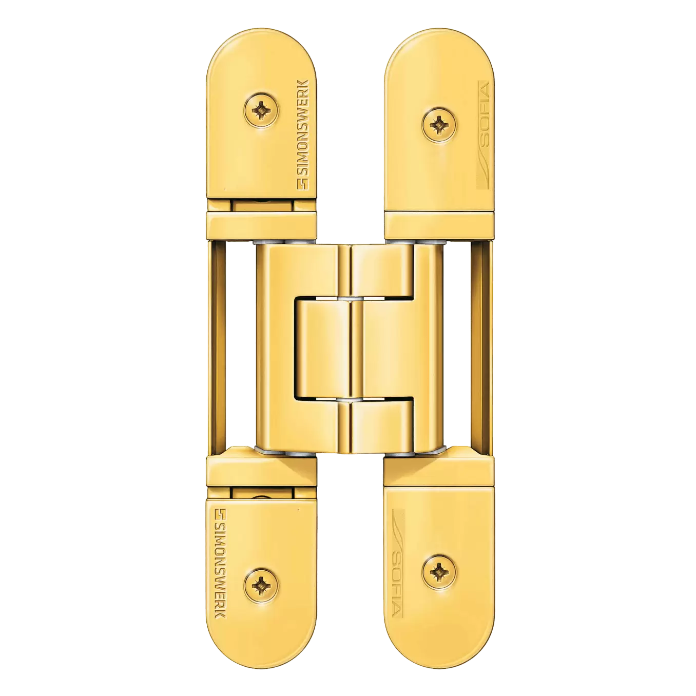 Скрытые петли Tectus 235, полированная латунь