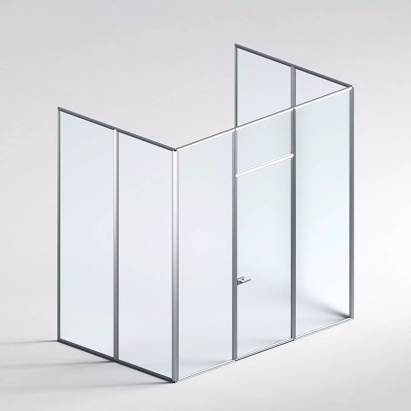 Межкомнатная перегородка Система 1000 линий , серебряный