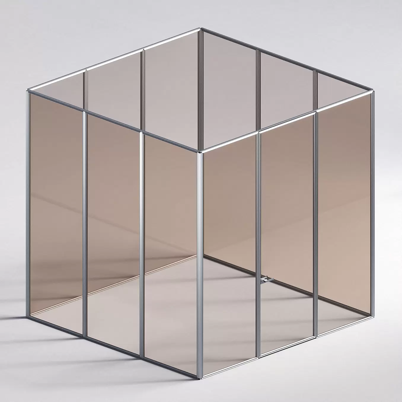 Межкомнатная перегородка Система 1000 линий , серебряный