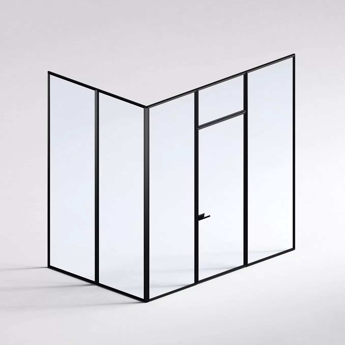 Межкомнатная перегородка Система 1000 линий , черный