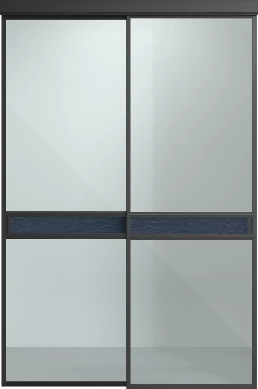 Стеклянная со вставкой