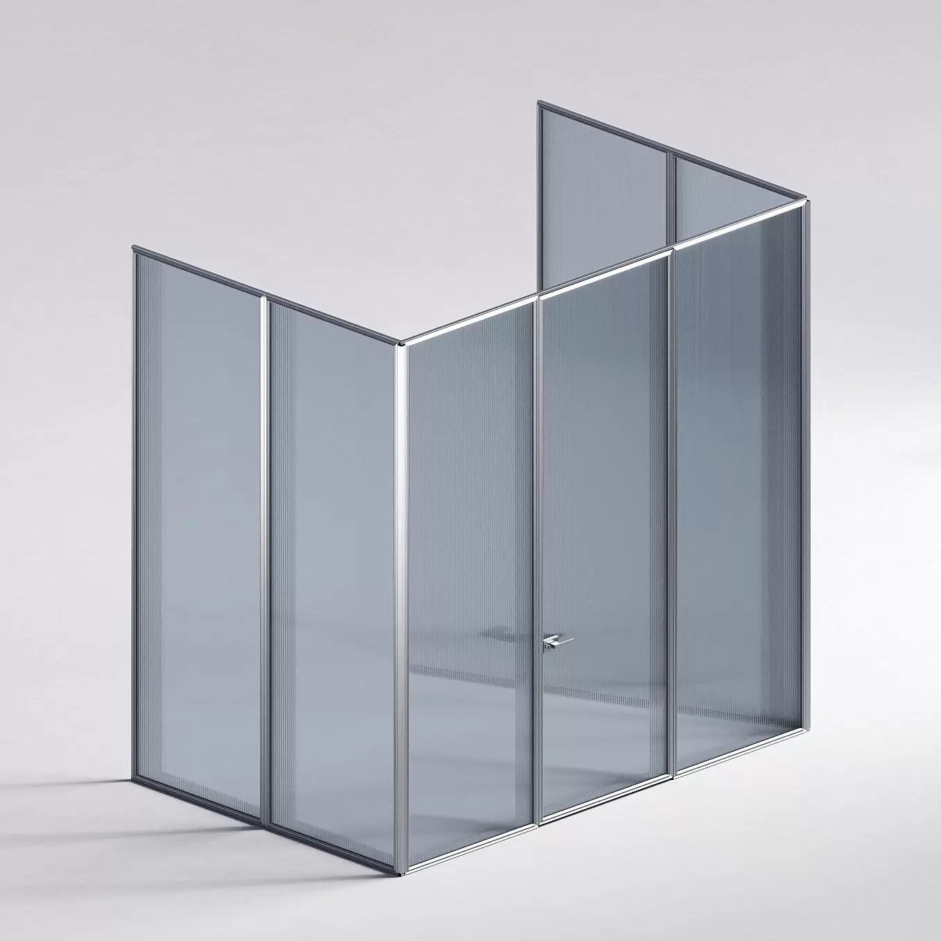 Межкомнатная перегородка Система 1000 линий , серебряный