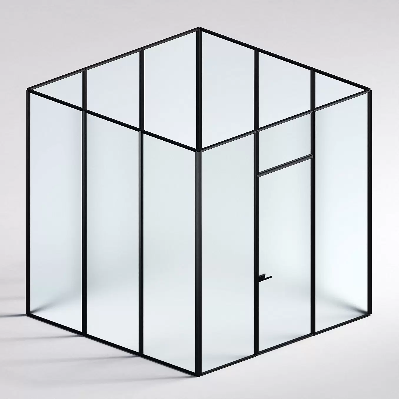 Межкомнатная перегородка Система 1000 линий , черный