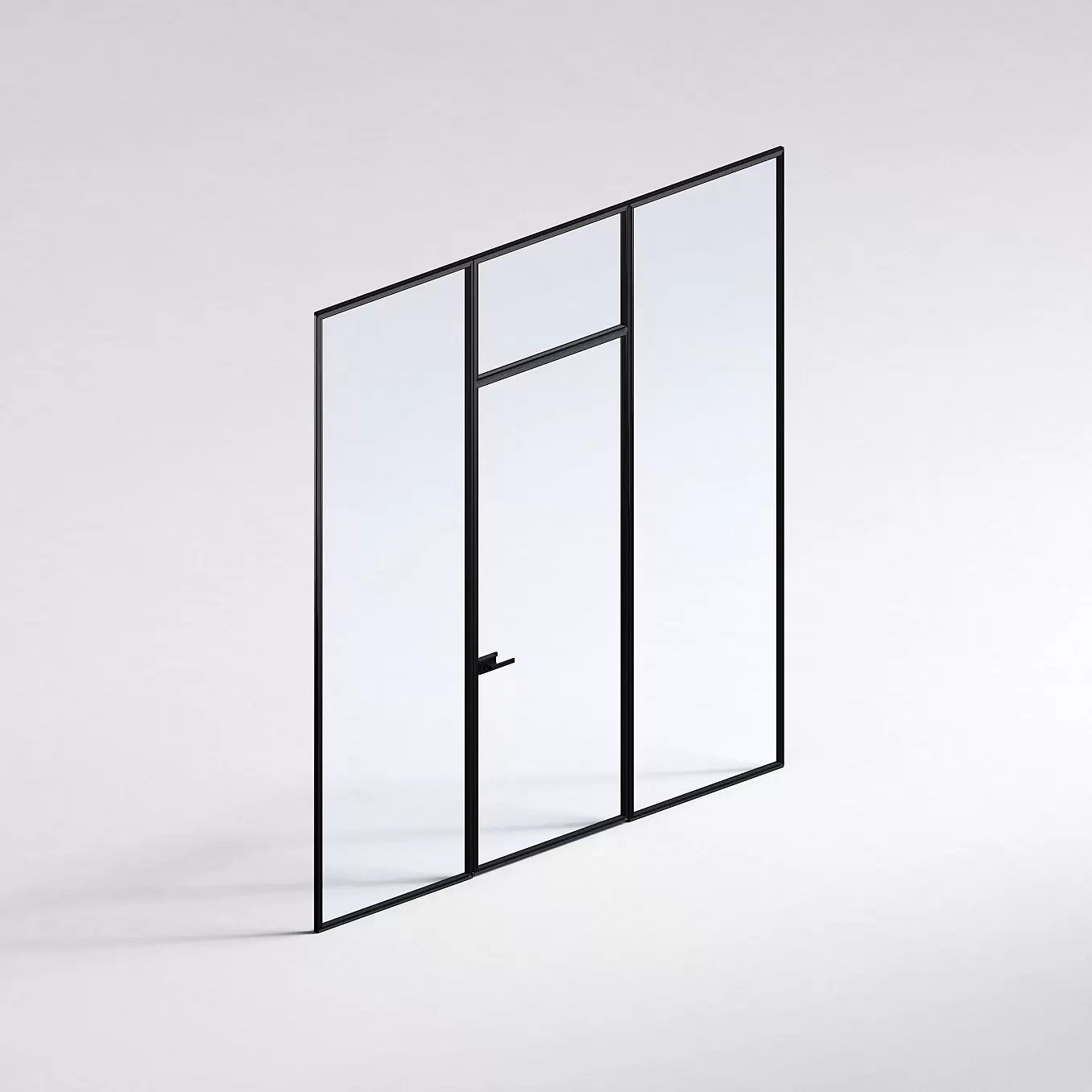 Межкомнатная перегородка Система 1000 линий , черный