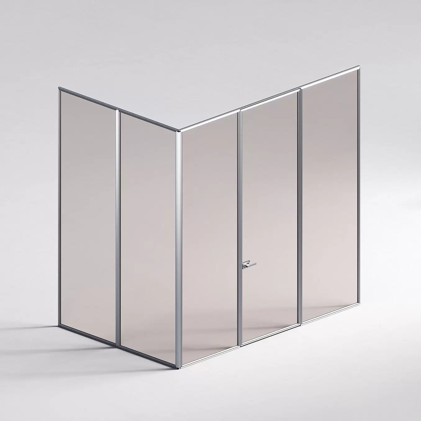 Межкомнатная перегородка Система 1000 линий , серебряный