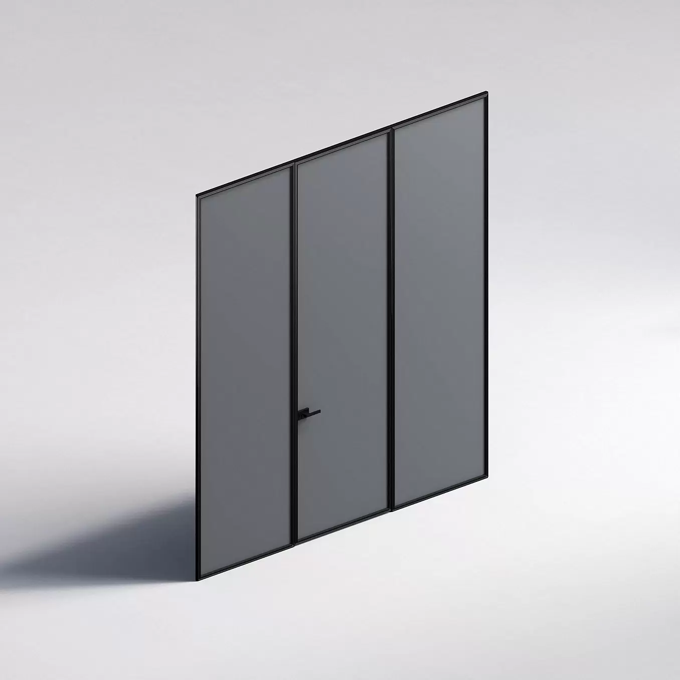 Межкомнатная перегородка Система 1000 линий , черный