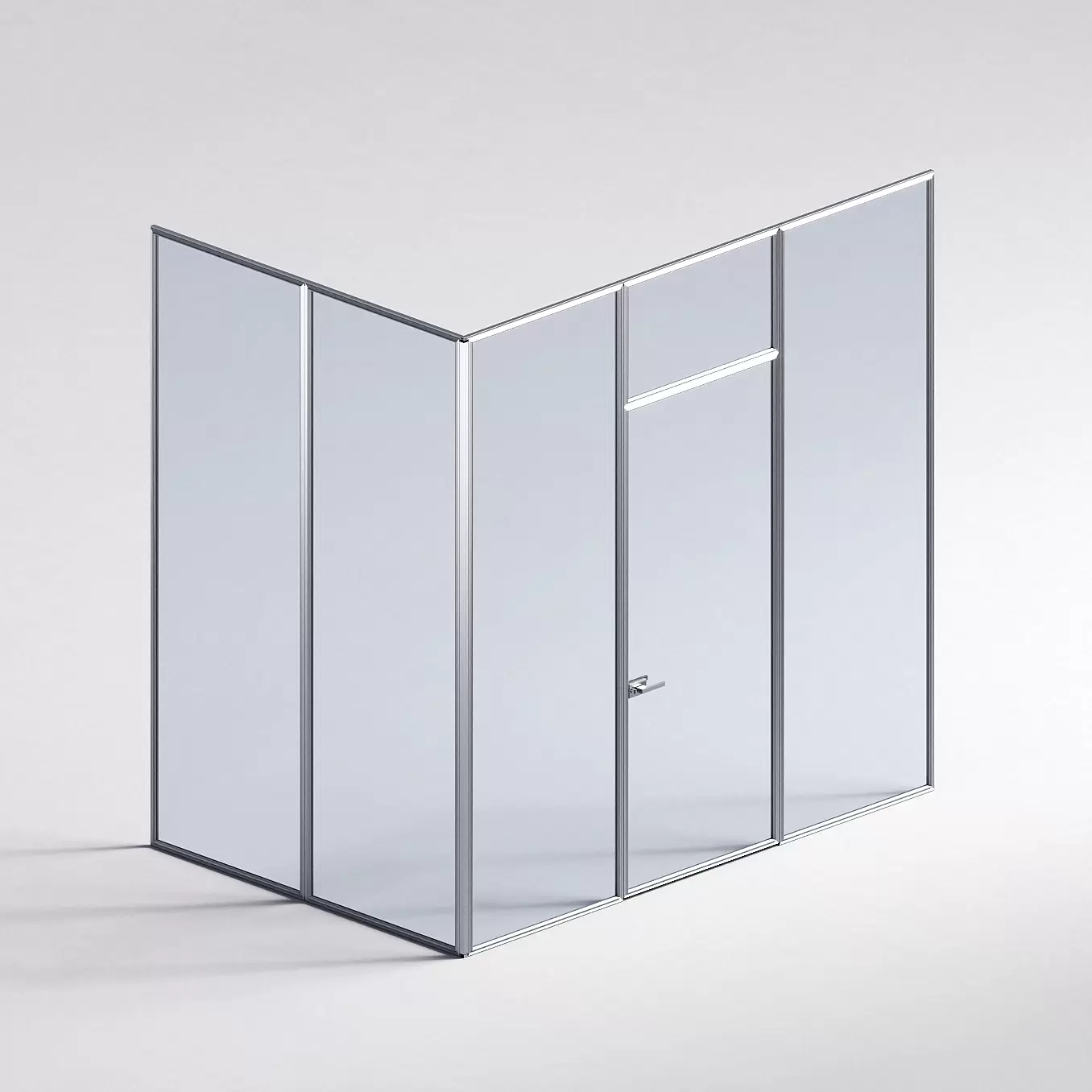 Межкомнатная перегородка Система 1000 линий , серебряный