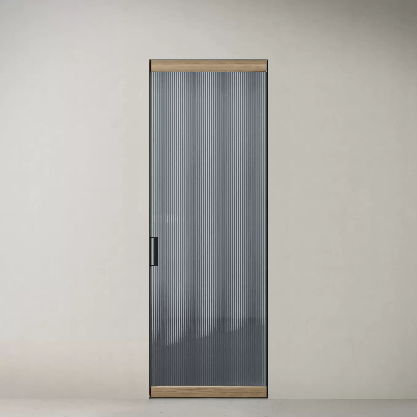 Дверь Сёдзи, sz2 стекло серое прозрачное с широким рифлением