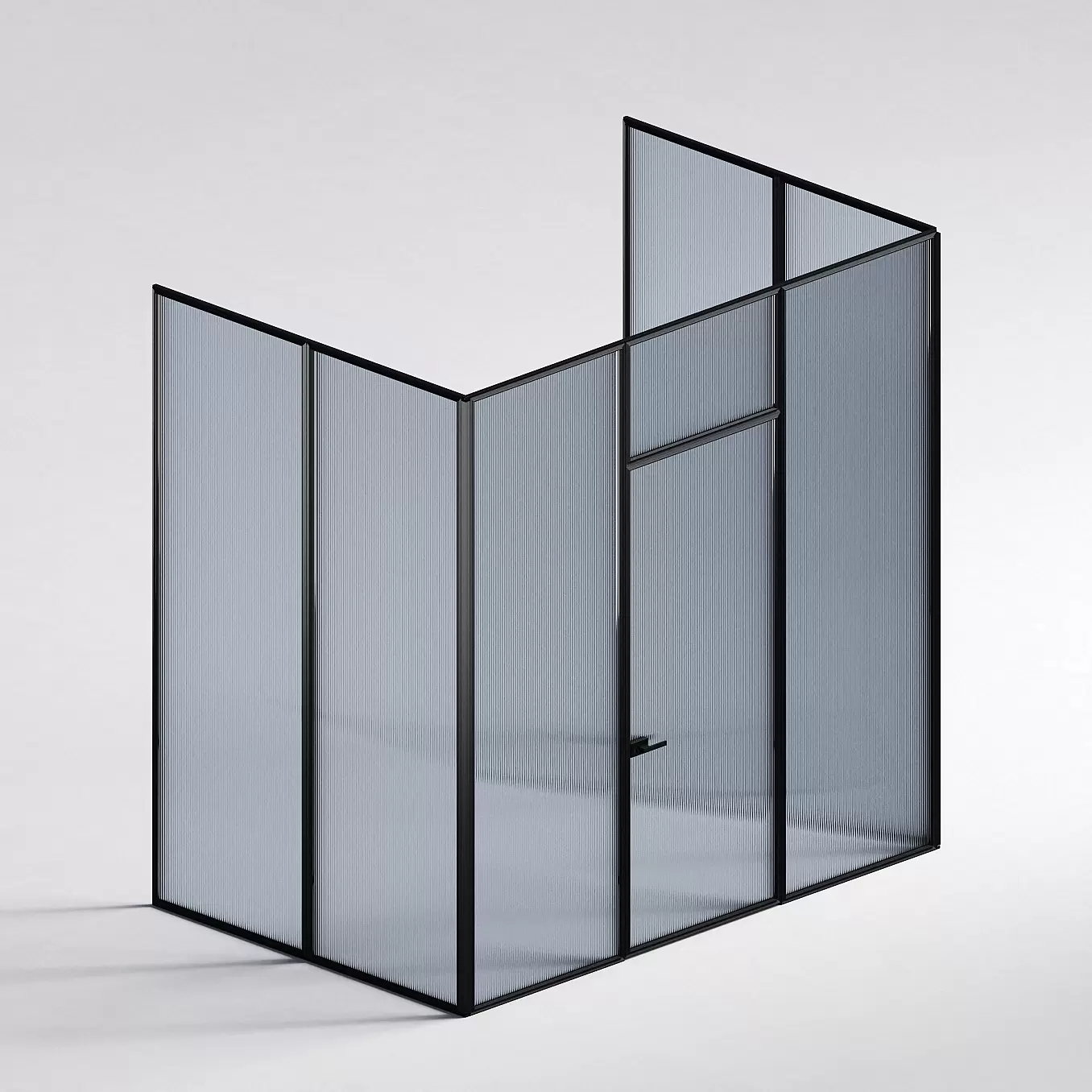 Межкомнатная перегородка Система 1000 линий , черный