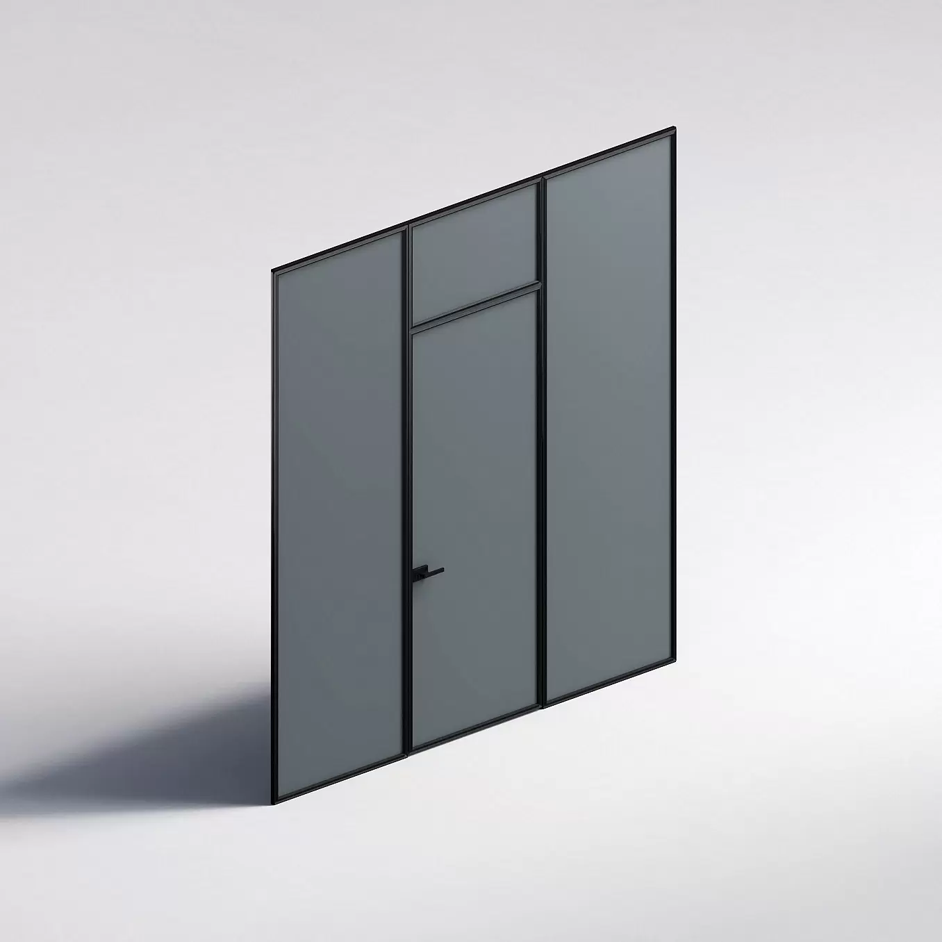 Межкомнатная перегородка Система 1000 линий , черный