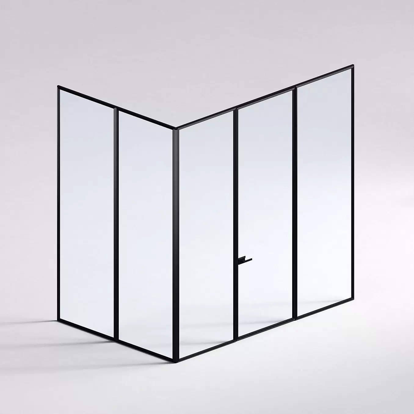 Межкомнатная перегородка Система 1000 линий , черный