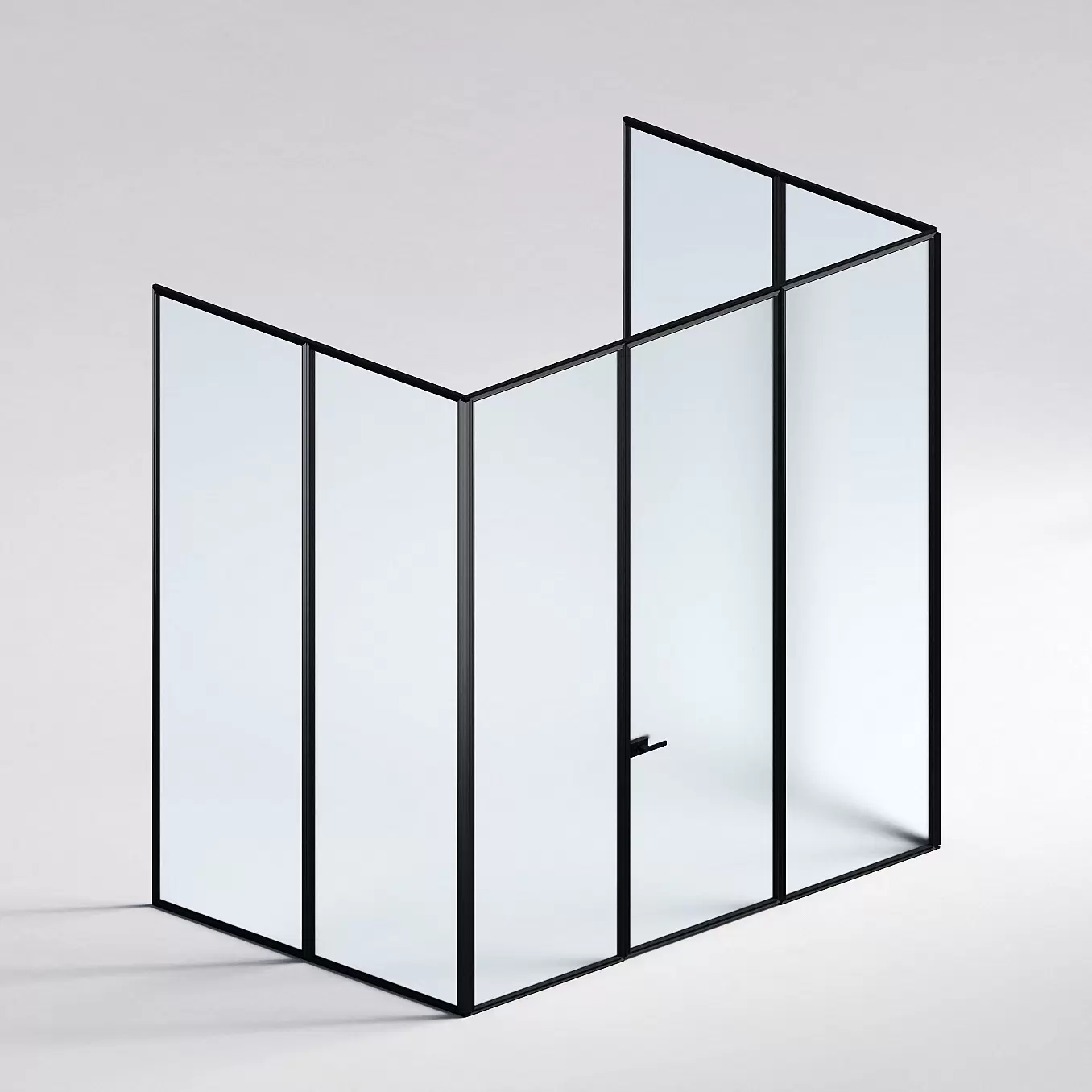 Межкомнатная перегородка Система 1000 линий , черный