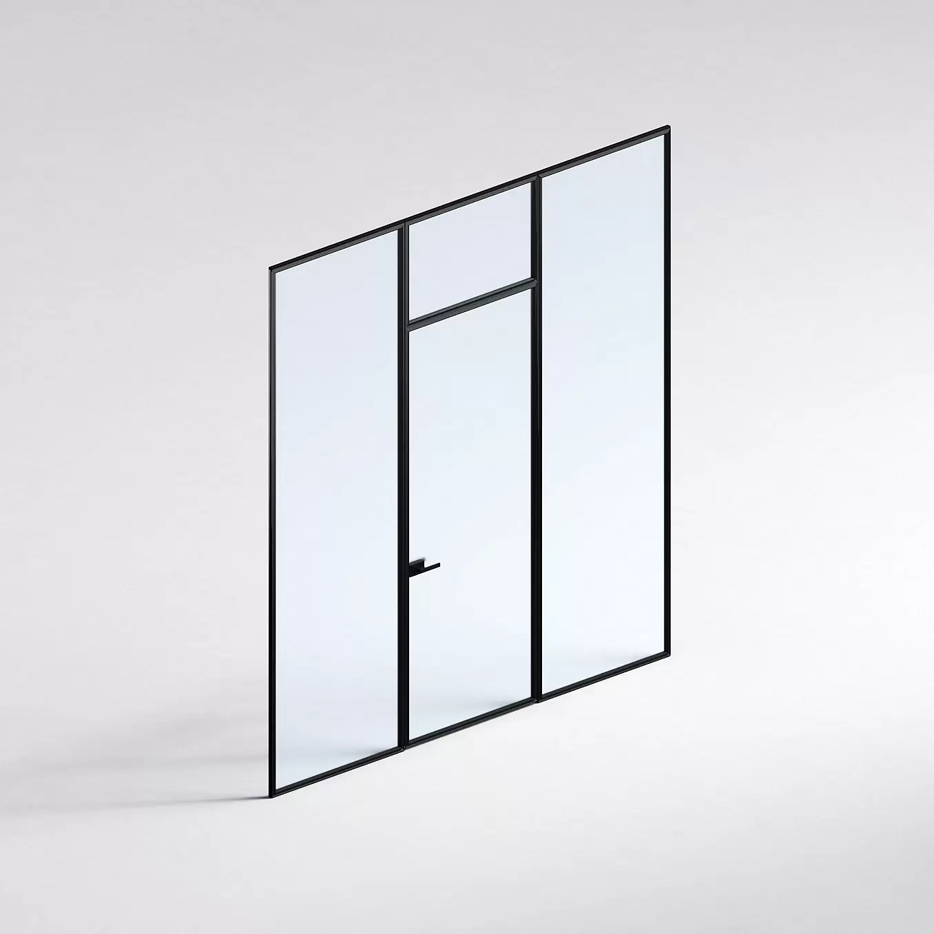 Межкомнатная перегородка Система 1000 линий , черный