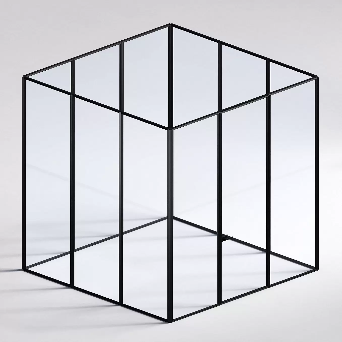 Межкомнатная перегородка Система 1000 линий , черный