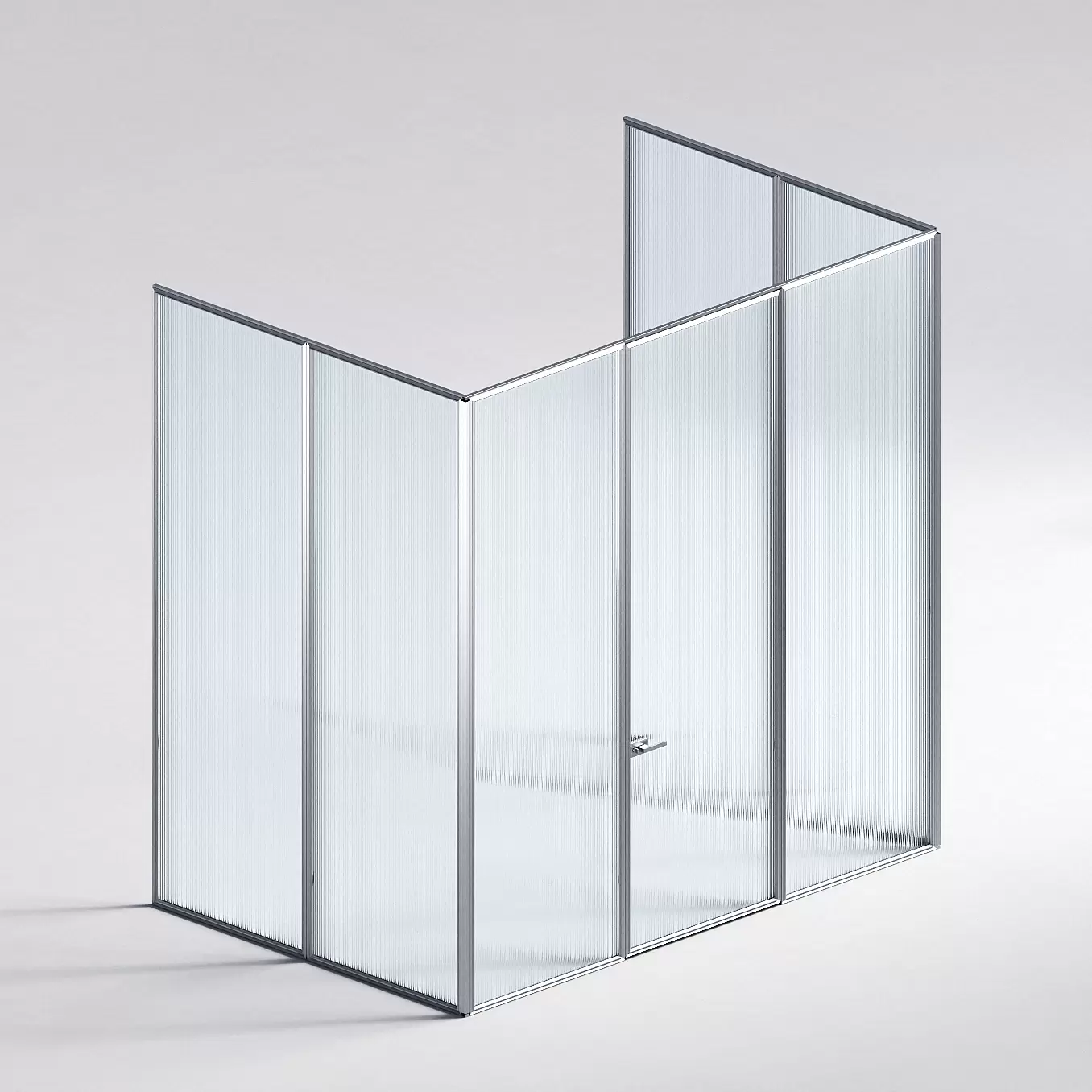 Межкомнатная перегородка Система 1000 линий , серебряный